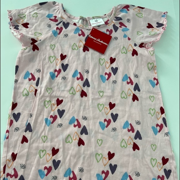 Hearts blouse, size 10 (140)by Hanna, New with Tags - Picture 2 of 7